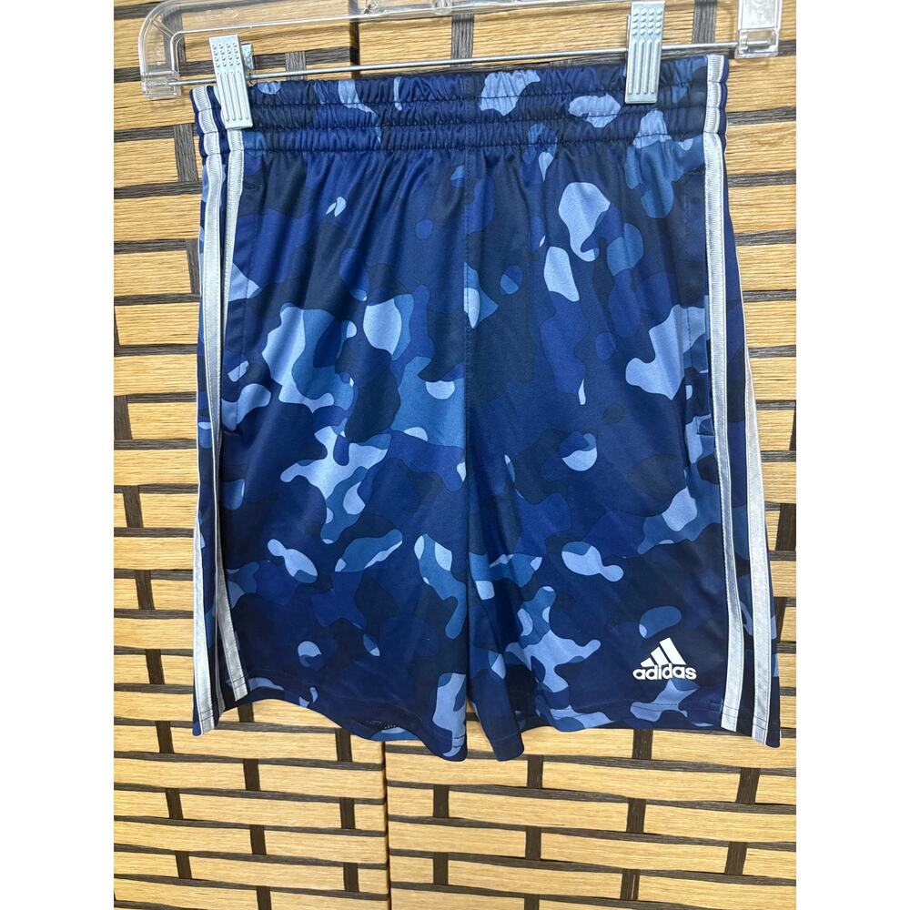 Adidas Blue Camo Shorts Size Medium